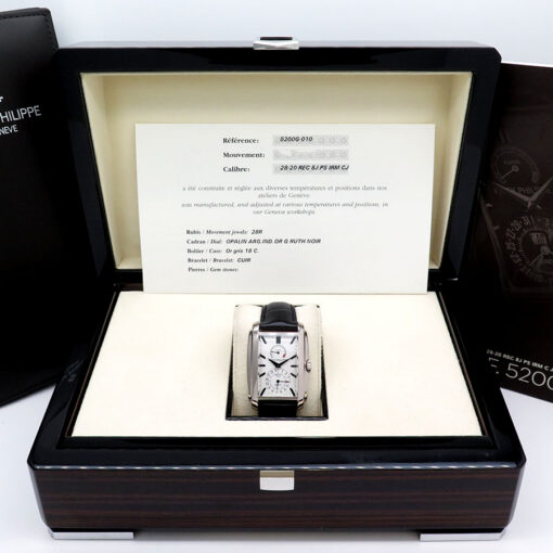 Alternative view of Patek Philippe 5200G Gondolo 8 Days 18K White Gold