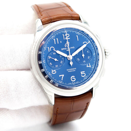 Breitling AB1510 Premier Heritage Duograph with Blue Dial 42mm