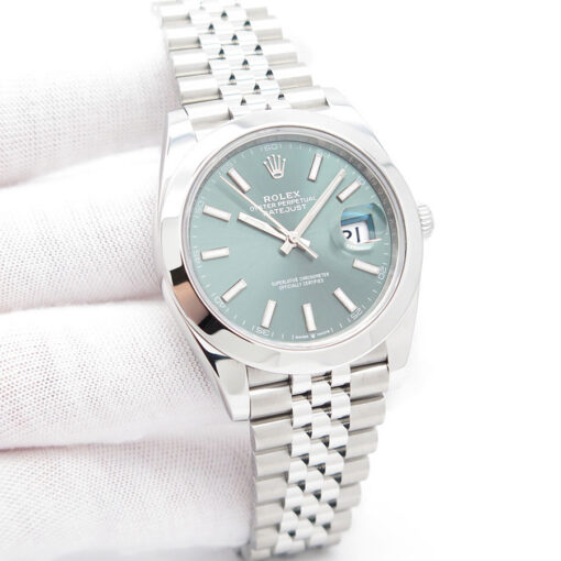 Rolex 126300 Datejust 41 with Mint Green Dial on Jubilee