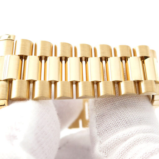 Rolex 118348 Day Date 36 18K Yellow Gold with Champagne Diamond Dial / Bezel - Image 6