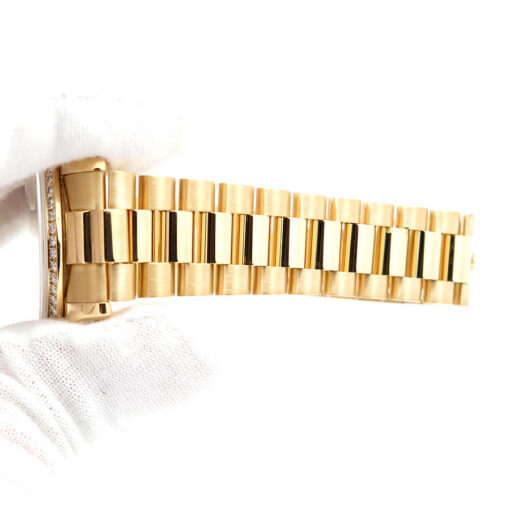 Rolex 118348 Day Date 36 18K Yellow Gold with Champagne Diamond Dial / Bezel - Image 9