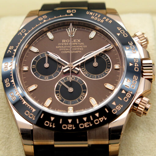 Rolex 116515LN Cosmograph Daytona 18K Rose Gold with Chocolate Dial (New Old Stock) - Image 3