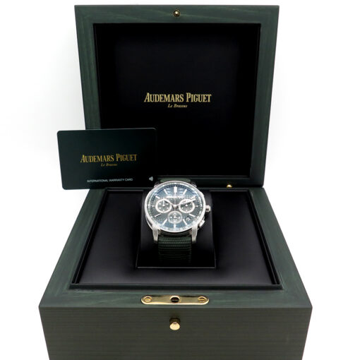 Alternative view of Audemars Piguet 26393ST Code 11.59 Chronograph with Green Dial