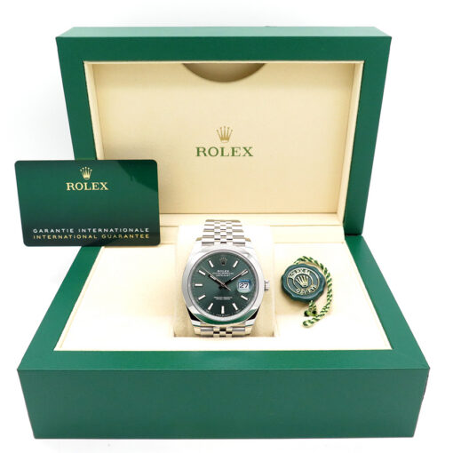 Rolex 126300 Datejust 41 with Mint Green Dial on Jubilee - Image 2