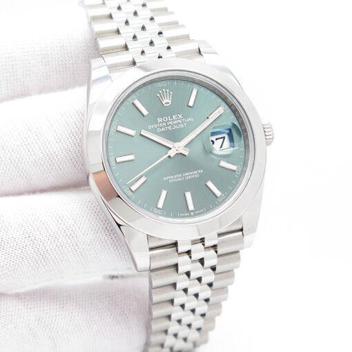 Rolex 126300 Datejust 41 with Mint Green Dial on Jubilee