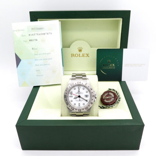 Rolex 16570 Explorer II with White Dial - Image 2