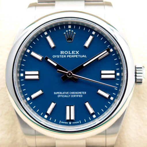 Rolex 134300 Oyster Perpetual 41 with Med Blue Dial - Image 3