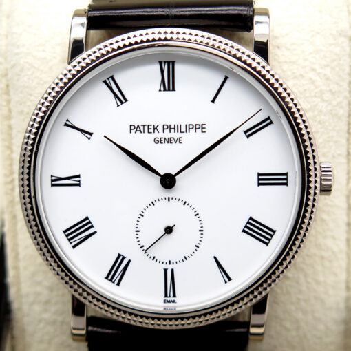 Patek Philippe 5116G Calatrava 18K White Gold with White Dial - Image 3