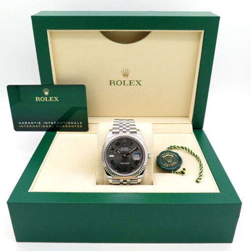 Rolex 126334 Datejust 41 with Slate Roman Dial on Jubilee - Image 2