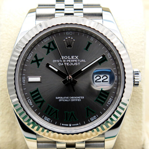 Rolex 126334 Datejust 41 with Slate Roman Dial on Jubilee - Image 3