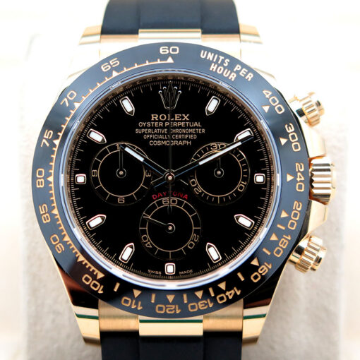 Rolex 116518LN Cosmograph Daytona 18K Yellow Gold with Black Dial - Image 4