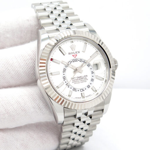 Rolex 336934 Skydweller with White Dial on Jubilee (New Old Stock)