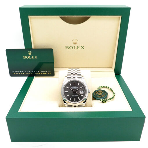 Rolex 126300 Datejust 41 with Slate Stick Dial on Jubilee - Image 2