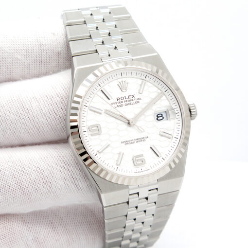 Rolex 127334 Land-Dweller 40 with White Dial