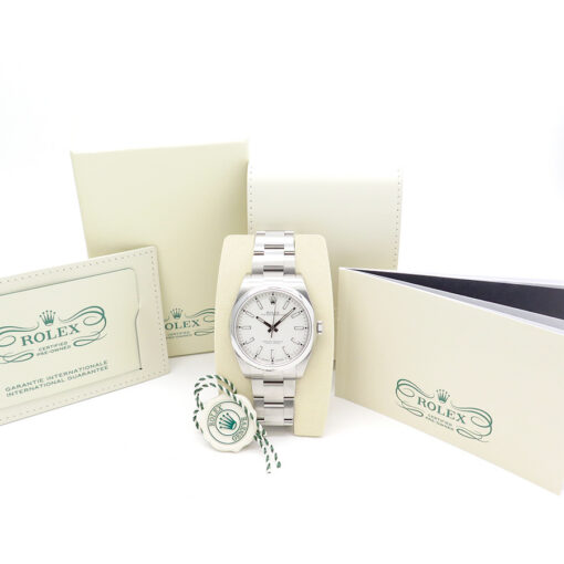 Rolex CPO 114300 Oyster Perpetual with White Dial - Image 2
