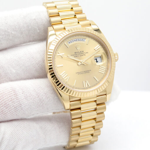 Rolex 228238 Day Date 40 18K Yellow Gold with Champagne Roman Dial