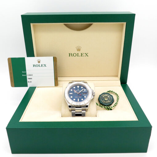 Alternative view of Rolex 116622 Yachtmaster with Blue Dial