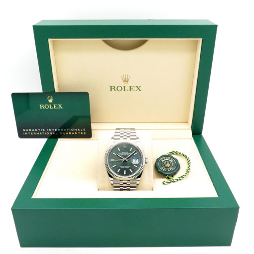 Rolex 126234 Datejust with Mint Green Dial on Jubilee - Image 2