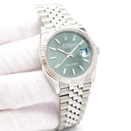 Rolex 126234 Datejust with Mint Green Dial on Jubilee