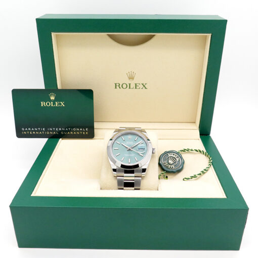 Rolex 126300 Datejust 41 with Mint Green Dial on Oyster - Image 2