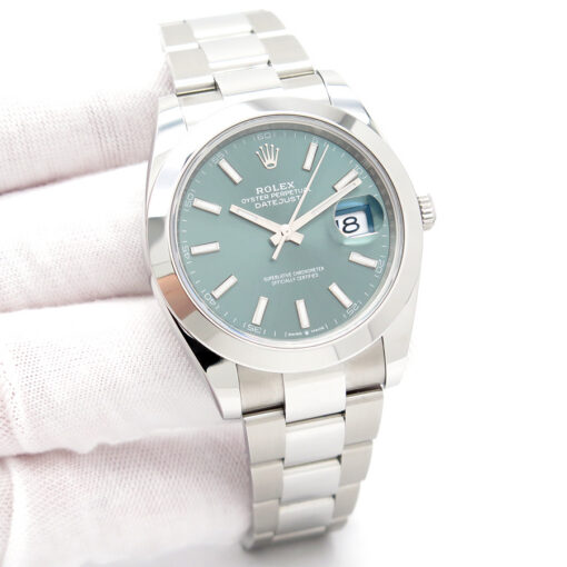 Rolex 126300 Datejust 41 with Mint Green Dial on Oyster