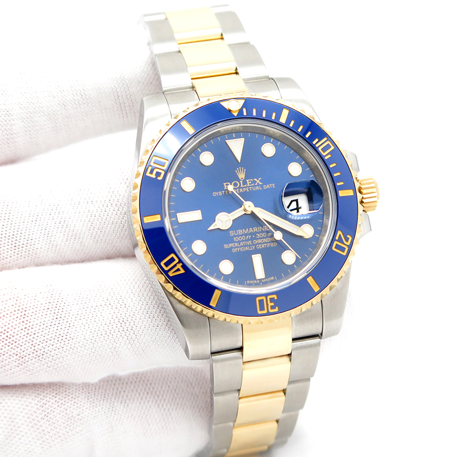 Rolex 116613LB Submariner 18K/SS Blue Dial