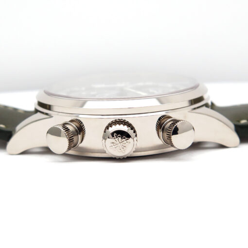 Patek Philippe 5924G Calatrava Pilot Travel Time Chronograph with Green Dial - Image 5