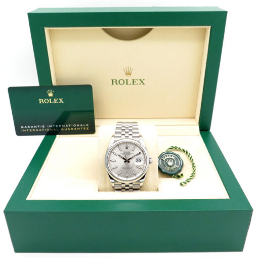 Rolex 126200 Datejust with Silver Stick Dial on Jubilee - Image 2