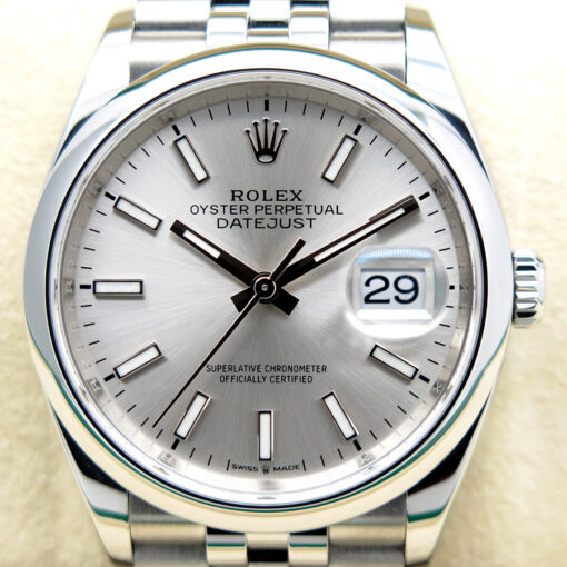 Rolex 126200 Datejust with Silver Stick Dial on Jubilee - Image 3