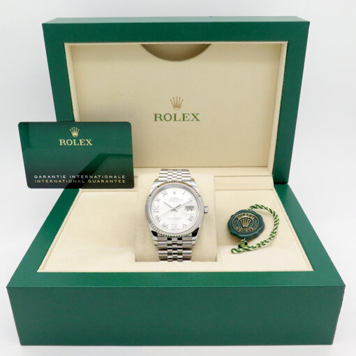 Rolex 126234 Datejust with Silver Roman Diamond VI, IX Dial on Jubilee - Image 2