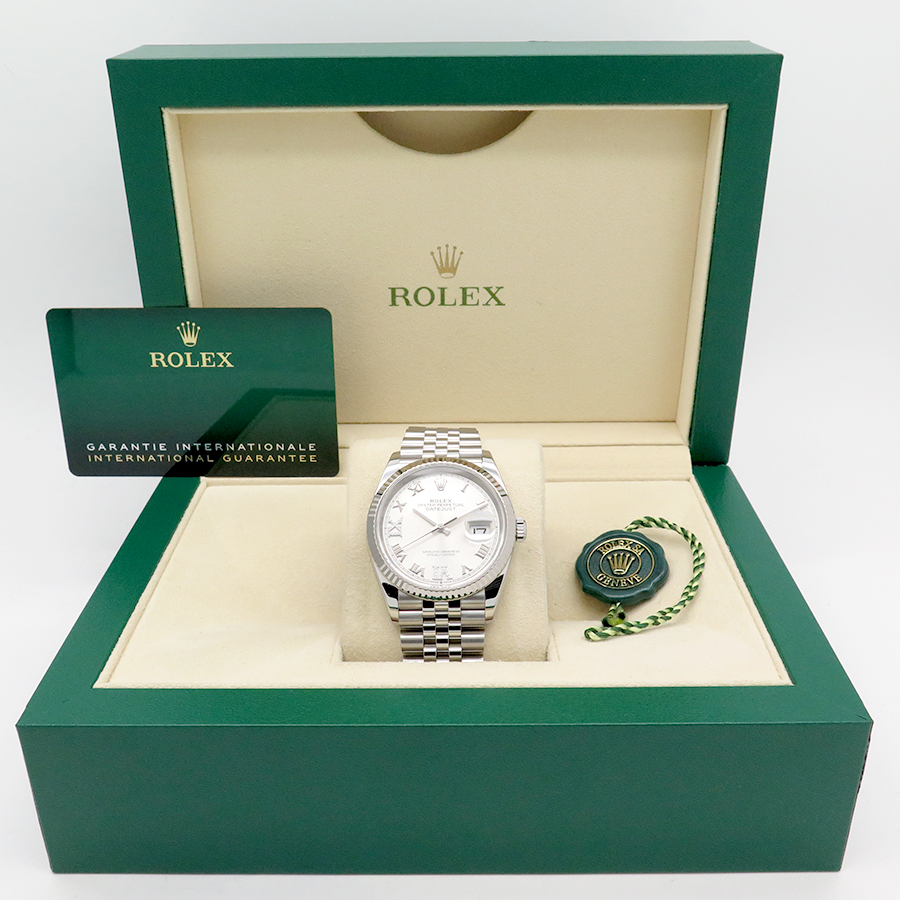 Rolex 126234 Datejust with Silver Roman Diamond VI, IX Dial on Jubilee - Image 2