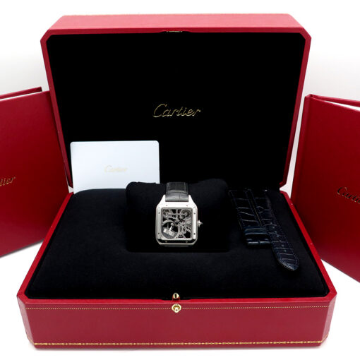 Cartier WHSA0032 Santos-Dumont Skeleton Micro-Rotor - Image 2