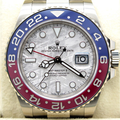 Rolex 126719BLRO GMT Master II 18K White Gold with Meteorite Dial - Image 3