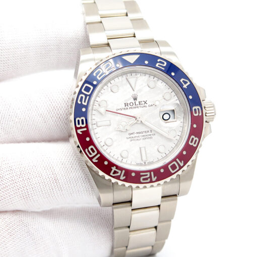 Rolex 126719BLRO GMT Master II 18K White Gold with Meteorite Dial