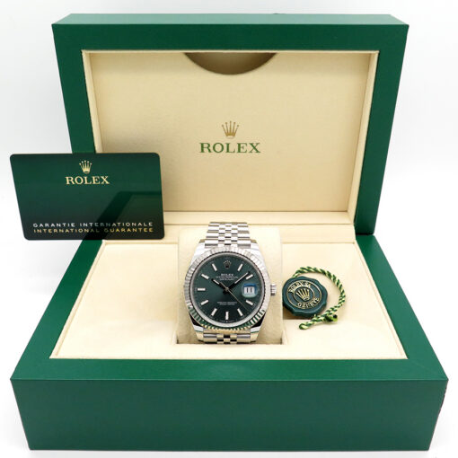 Rolex 126334 Datejust 41 with Mint Green Dial on Jubilee - Image 2