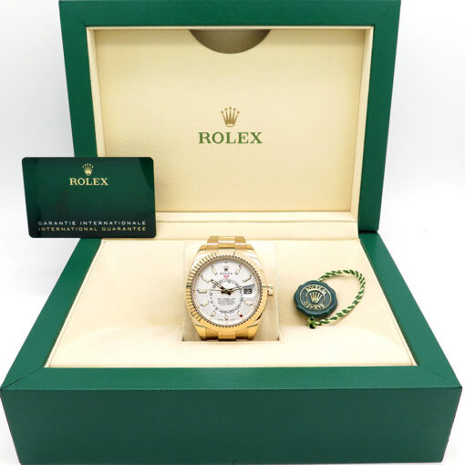 Rolex 326938 Skydweller 18K Yellow Gold with White Dial - Image 2