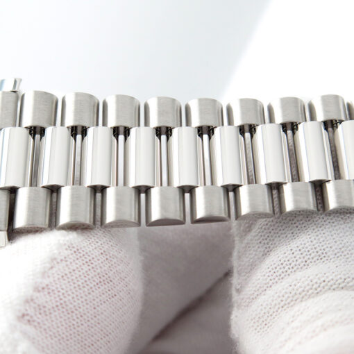Rolex 228206 Day Date 40 Platinum with Ice Blue Diagonal Motif Dial - Image 8