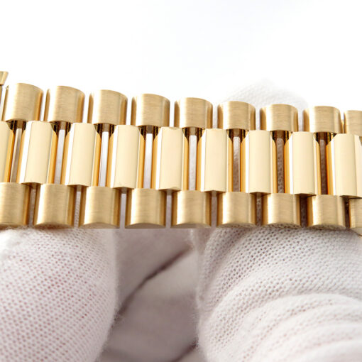 Rolex 228348RBR Day Date 40 18K Yellow Gold with Champagne Diamond Baguette Dial / Diamond Bezel - Image 6