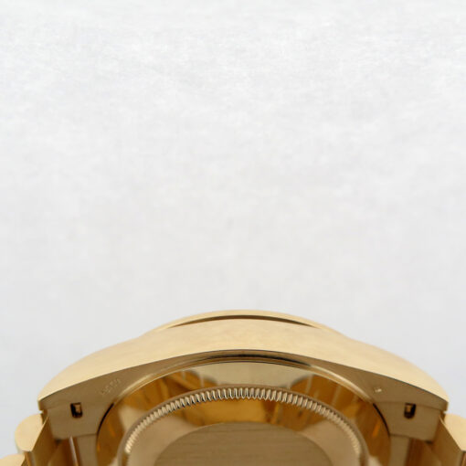 Rolex 228348RBR Day Date 40 18K Yellow Gold with Champagne Diamond Baguette Dial / Diamond Bezel - Image 5