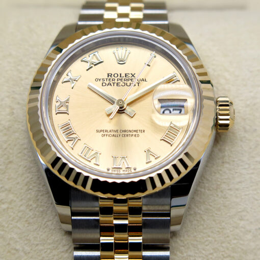 Rolex 279173 Datejust 18K/SS with Champagne Roman Dial on Jubilee - Image 3