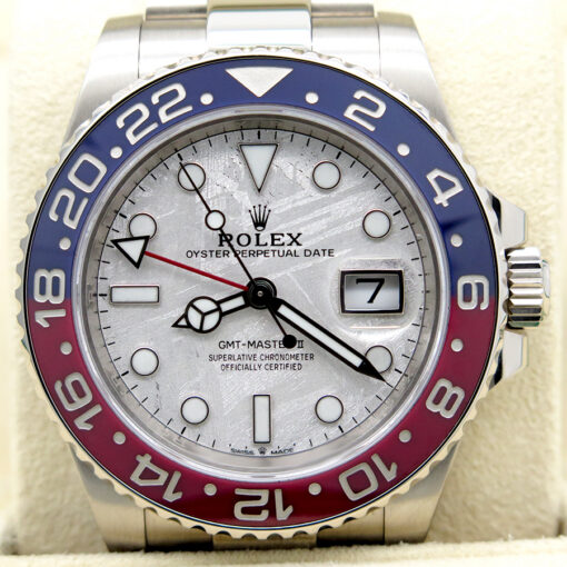 Rolex 126719BLRO GMT Master II 18K White Gold with Meteorite Dial - Image 3