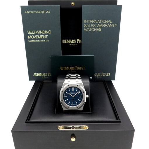 Audemars Piguet 15202ST Royal Oak "Jumbo" Ultra Thin with Blue Dial - Image 2