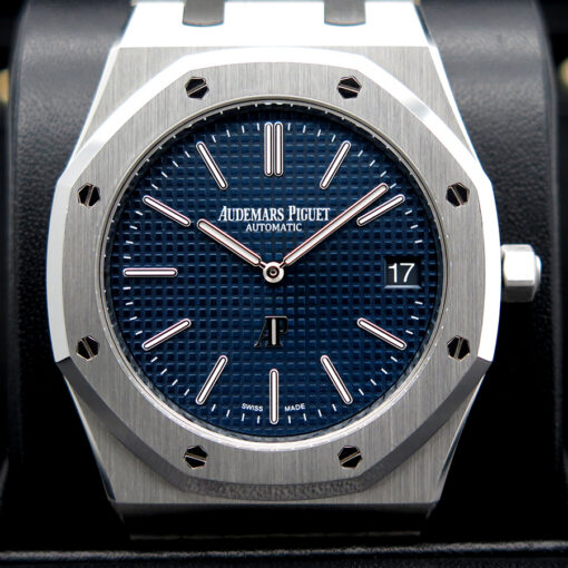 Audemars Piguet 15202ST Royal Oak "Jumbo" Ultra Thin with Blue Dial - Image 3