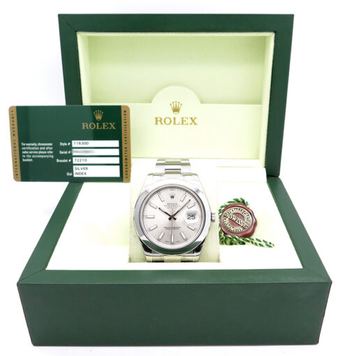 Alternative view of Rolex 116300 Datejust II with Silver Stick Dial on Oyster