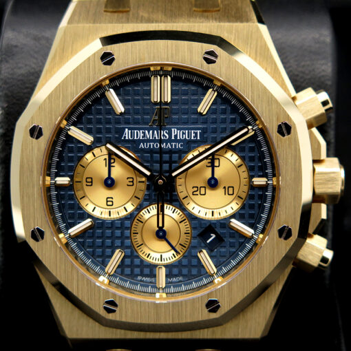 Audemars Piguet 26331BA Royal Oak 18K Yellow Gold Chronograph with Blue Dial - Image 3