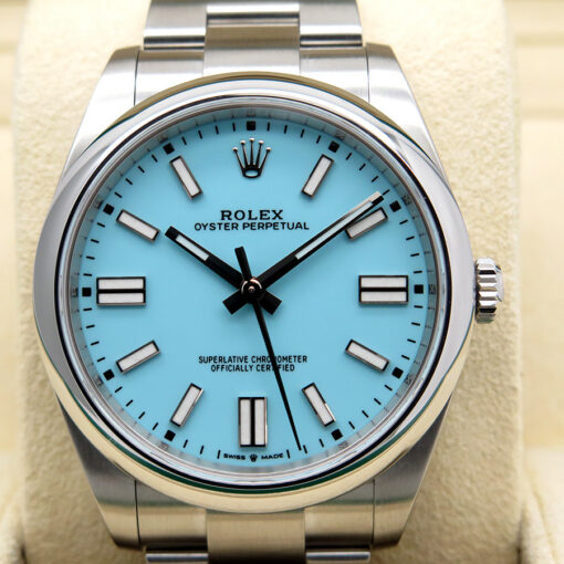 Rolex 124300 Oyster Perpetual 41 with Turquoise Dial - Image 3