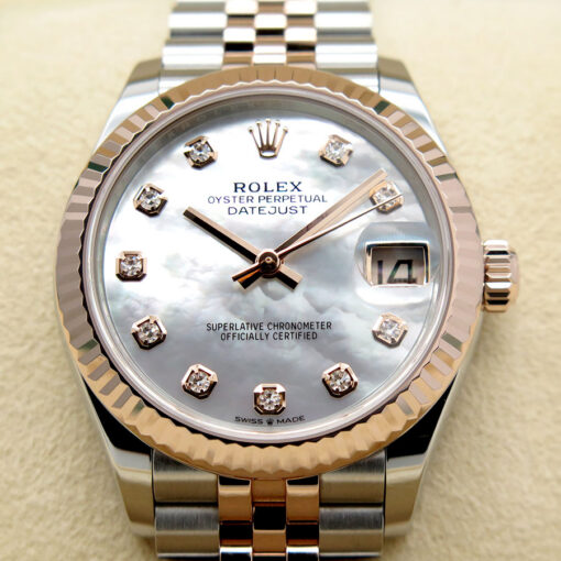 Rolex 278271 Datejust 18K/SS with Mother of Pearl Diamond Dial on Jubilee - Image 3