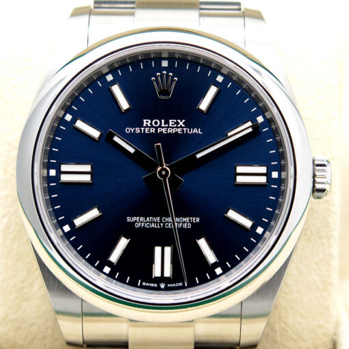 Rolex 124300 Oyster Perpetual 41mm with Blue Dial - Image 3