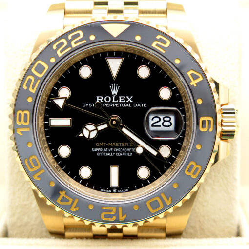 Rolex 126718GRNR GMT Master II 18K Yellow Gold on Jubilee - Image 3
