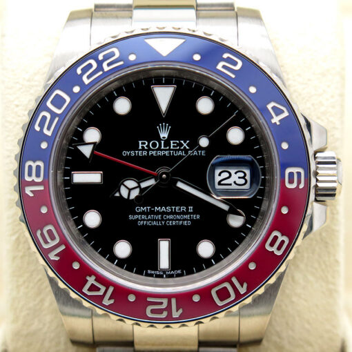 Rolex 116719BLRO GMT Master II 18K White Gold with Black Dial - Image 3